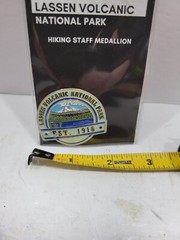 Lassen Volcanic US National Park EST. 1916 Hiking Staff Medallion Collectors Ed.