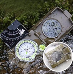 Multifunctional Compass Map Positioning Slope and Deviation Angle Measurement