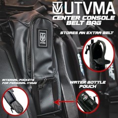 Center Storage Belt Bag w/Water Bottle Pouch | Universal Fitment | Waterproof