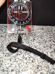 Original Military Field Compass w/Mirror & Strap Vintage Swiss Army DS40 Compass
