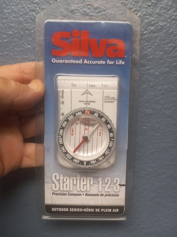 Silva Starter 1-2-3 Precision Compass 2801290 Johnson Outdoor Series ~Hiking NEW