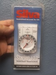 Silva Starter 1-2-3 Precision Compass 2801290 Johnson Outdoor Series ~Hiking NEW