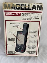 Magellan GPS Blazer 12 Satellite Navigator w/ Manual Outdoors/Hiking Tested
