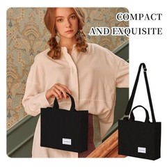 Stylish Corduroy Women’s Handbag – Vintage Design, Versatile & Practical Black