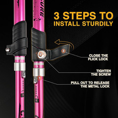 Hiking Poles Collapsible Trekking Poles – Aluminum Alloy 7075 Walking Sticks for