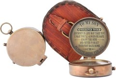 Gift Son from Mom Compass with Case/Gift for Son/Mom to Son/to My Son Gifts