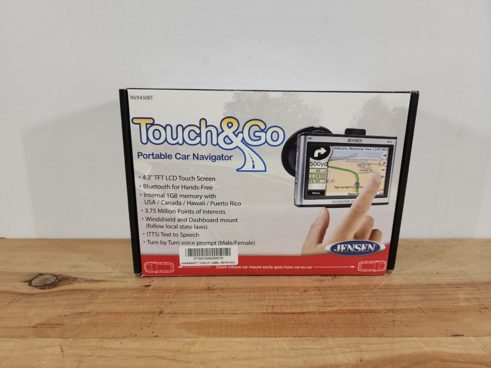 Jensen Touch & Go NVX430BT 4.3 LCD Touchscreen Portable Car Navigator (475)