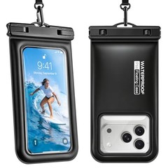 Floating Waterproof Phone Pouch 2 Pack, IP68 Waterproof Phone Case 7.2 inch