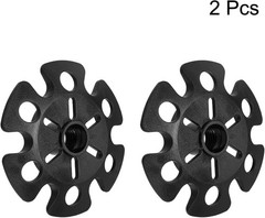 2Pcs Black Trekking Pole Snow Baskets for Aluminum Hiking Sticks