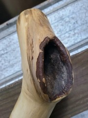 Handmade Rustic Crooked Walking Stick Feathered Staff
