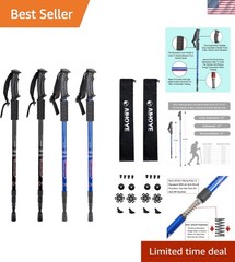 Dual Pack Lightweight Hiking Poles – Shock Absorbing for All Terrain Adventures