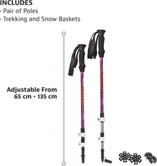 NEW YUKON CHARLIES ADVANCED FLOAT Trekking Poles, Red