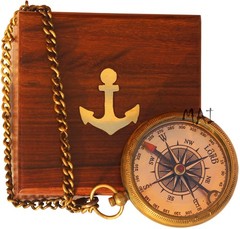 Trust in The Lord with All Your Heart -Proverbs 3: 5-6 Quote Engraved Compass…