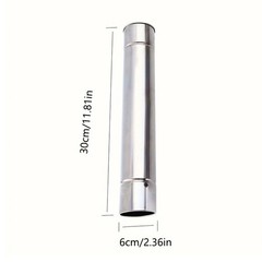Camping Outdoor Cooking Chimney Kit Spark Arrestor Straight Pipe Connection