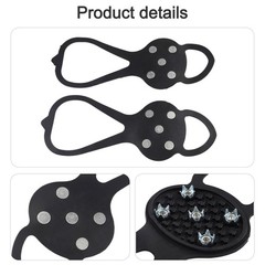 Lightweight 5Tooth Ice Cleats for Secure Walking on Icy and Snowy Surfaces