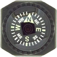 Sun Company Slip-On Wrist Compass – Easy-to-Read Compass for Watch Band or Parac