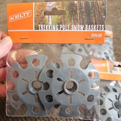3 Pair New Sealed Kelty Trekking Pole Snow Baskets Gray Polyurethane 3.5″