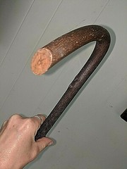 Antique Vtg 36 1/2″ Bentwood Hard Wood Cane Walking Stick