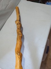 Natural Twisted Wooden Walking Hiking Stick Cane 50″