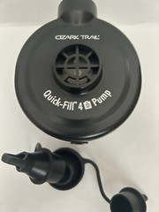 Ozark Trail Quick-Fill Cordless 4D Battery Operated Air Pump. Model AP639