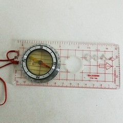 Orienteering Compass Olcom Fs-14 With Lanyard Made In Japan