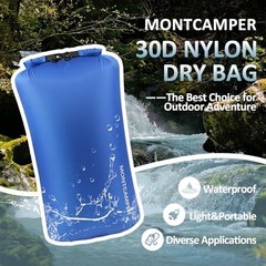 Waterproof Dry Bag – 30D Nylon Roll Top Dry Sack with PU Coating, 35L 1 Blue