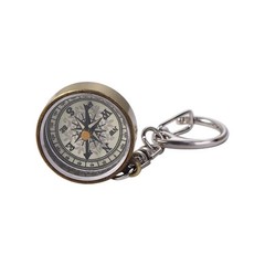 Mini Keychain Compass Vintage Metal Survival Pocket Compass Camping Hiking