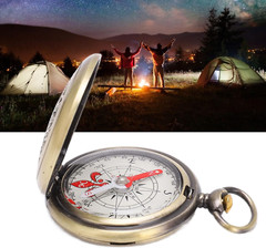 Compass Hiking Durable Shockproof Waterproof Brass Camping Tool Metal