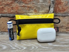 Yellow Mini EDC Pouch USA Made – Trail Wallet Vinyl Zipper Case Stocking Gift