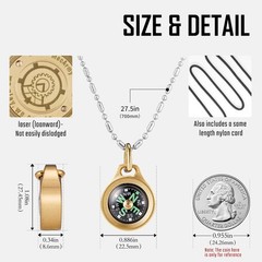 CMP/CMP2 Mini Compass- Meaningful Valentine Birthday Gifts for Men Women, EDC…