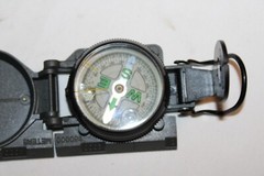 NRA ILA Military Engineering Hunting Hiking Camping Outdoor Compass ~ Gray
