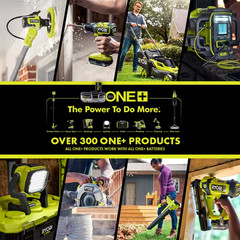 ONE+ 18V Cordless 3-Tool Campers Kit with Area Light, Bluetooth Speaker, 4 In. C