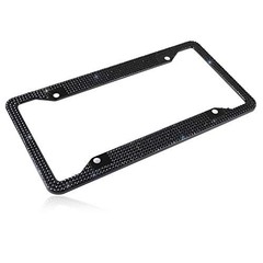Fashion Handmade 4 Holes Black Crystal License Plate Frames,Premium US