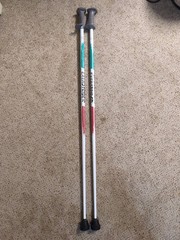 Exerstrider 44″ Fitness Walking Poles Pair Reflex Strapless Grips Made in USA