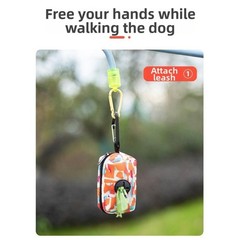 Lightweight Camping Storage Bag Dispenser with Zipper for Backpack 9×4.5×5.5cm