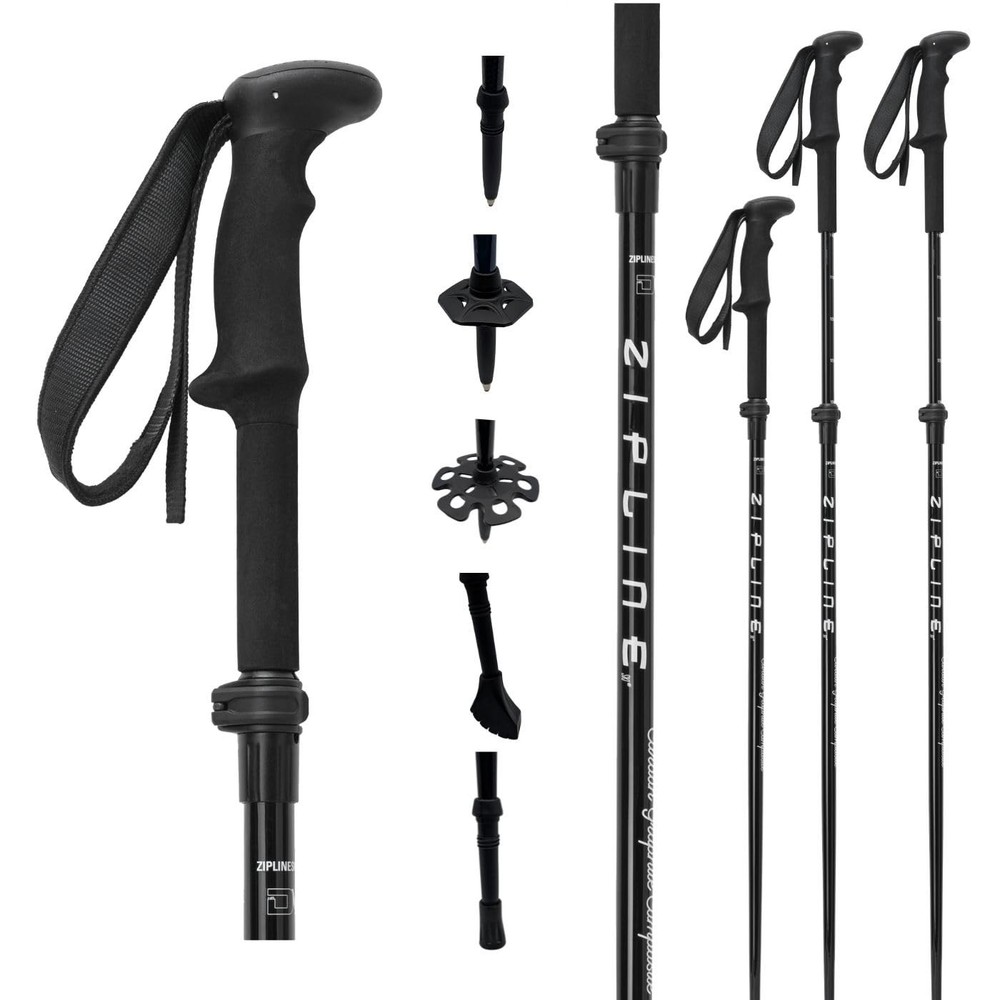 Graphite Hybrid Trekking Poles for Hiking – Lightweight, Durable Poles with S…