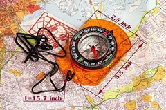 Orienteering Compass – Hiking Backpacking Compass – Advanced Scout Orange