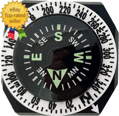 Gocompass – Micro Orienteering Wrist Compass | Watch Band or Paracord Bracelet