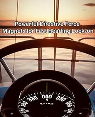 Ritchie Navigator Flush Mount Compass 4.5″Power Damp Flat Card Dial Black FN-201