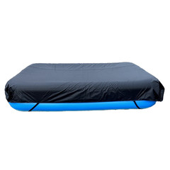 Swimming Pool Cover 305x183x30 cm Lightweight Foldable Easy Clean Silver Coated