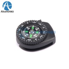 2PCS Mini Clear Liquid-filled Compass w/ Clip Outdoor Molle Backpack Pouches AL