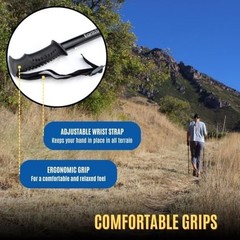 Folding Trekking Poles Adjustable 45-50 Inches Lightweight Aluminum Hiking
