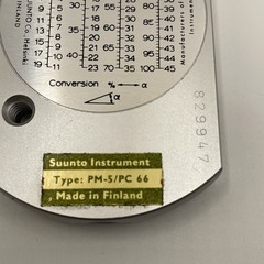 Suunto PM-5/66 PC Opti Hand-Held Clinometer Made In Finland