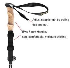 Aluminum Collapsible Ultralight Travel Trekking Hiking Pole for Men and Women