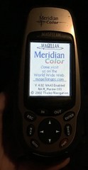 Magellan Meridian Color Handheld GPS Receiver With Windshield Mount & 12V Power