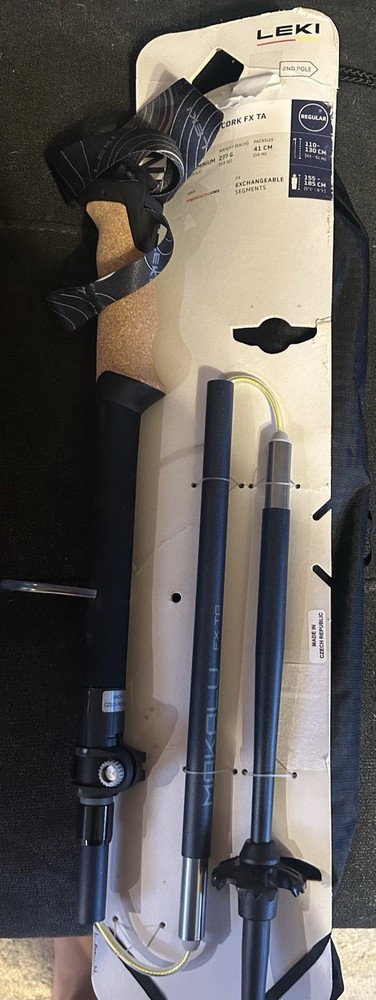 LEKI Makalu Cork FX TA Aluminum Trekking Poles Cork Grip 110-130cm Pair