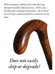 Wooden Walking Stick – Handcrafted Luxury Laurel Macho Wood Solid Cane Imported