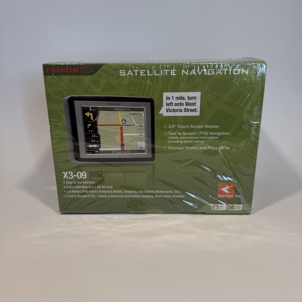 Nextar X3-09 3.5-Inch USA Map GPS Navigator Touchscreen New Sealed 2008 NOS