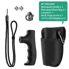 Monopod Handle Adapter Walking Stick Stick Handle with Monopod Waist Bag Set …