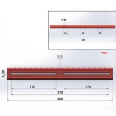 Finderscope Extension Slot Base for Telescope with Aluminum Dovetail Plate